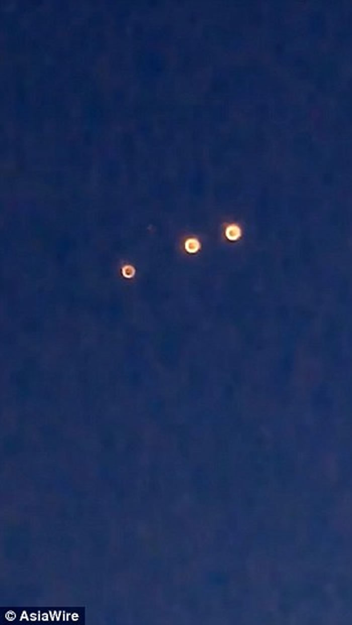重庆惊现橙黄色光球UFO？
