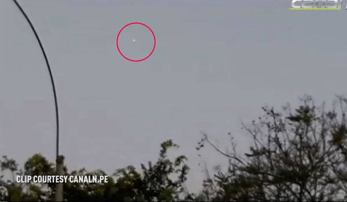 秘鲁首都利马上空现橙色光点 惹外星人UFO入侵恐慌