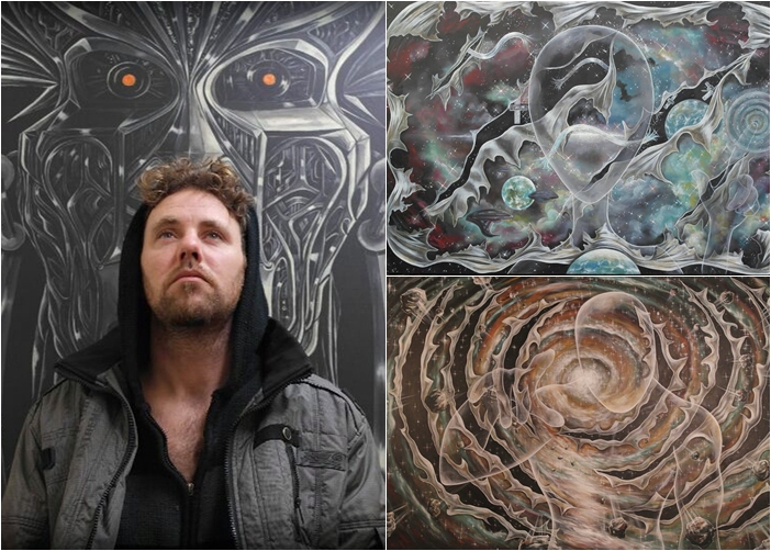 简宁宣称被外星人绑架，之后画出多幅外星画。