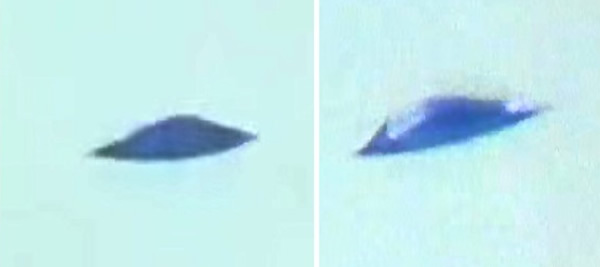 荷兰有民众在空中拍到疑似的蓝色UFO