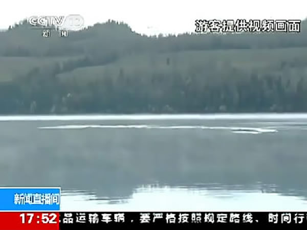 喀纳斯湖又拍到疑似水怪