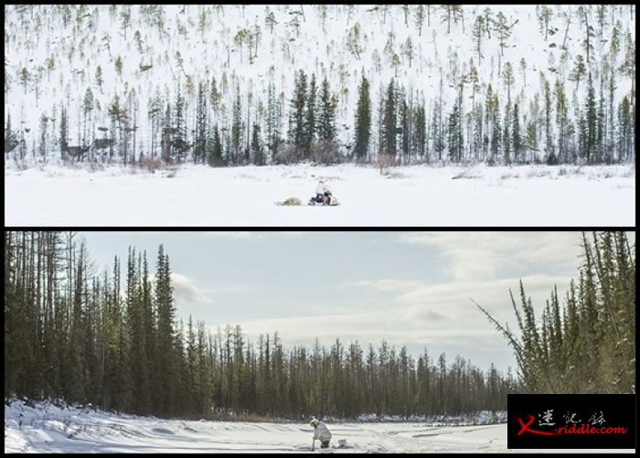 双方战场是一片大雪地。