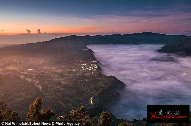 印尼婆罗摩火山的美丽景色