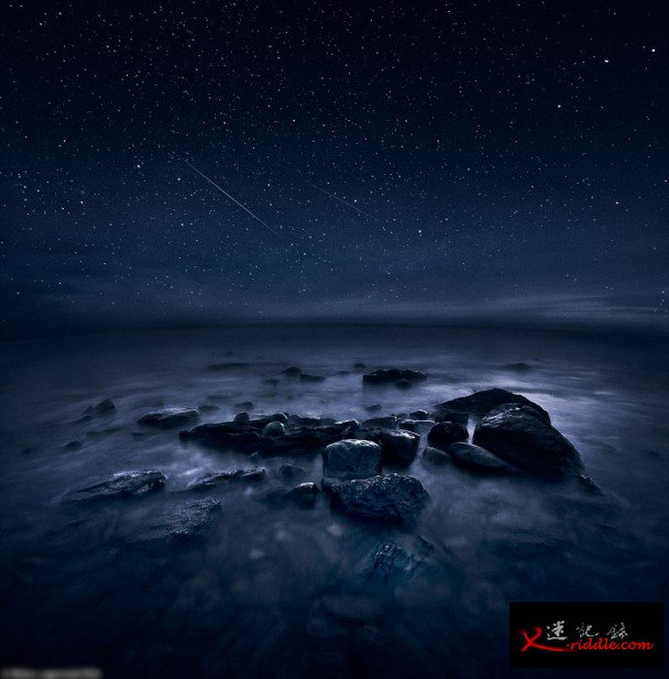 拉格斯泰特拍摄期间，有流星划破夜空。