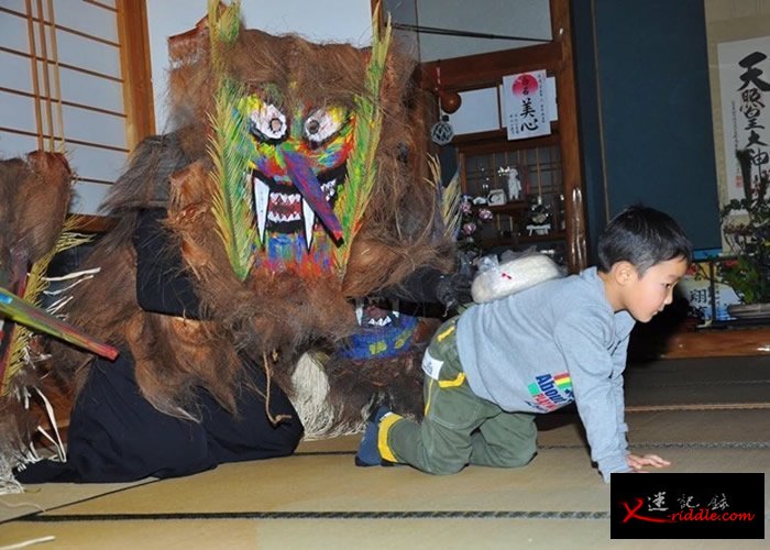 来访神有为人民带来幸福的寓意。