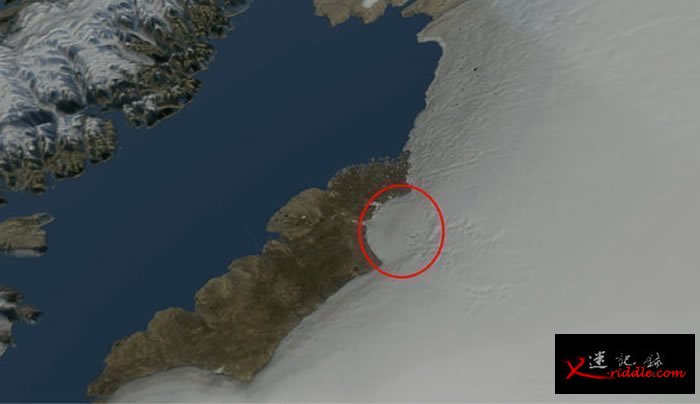 美国《地球物理研究通讯》杂志：格陵兰岛西北部冰盖下发现第2个巨大陨石撞击坑