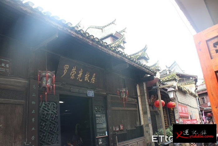在干州古城中，随处可见这样古色古香老宅。图为清朝名将罗荣光故居。（图／记者王致凯摄）