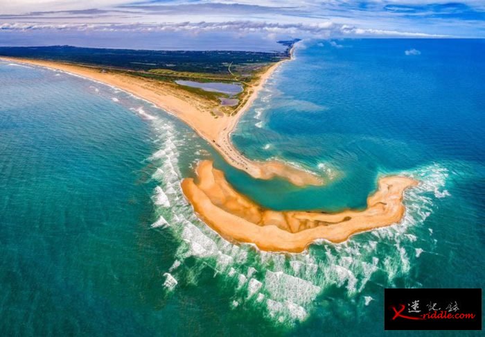 美国北卡州附近海域突然冒出一座神秘新岛屿——雪莉岛（Shelly Island）