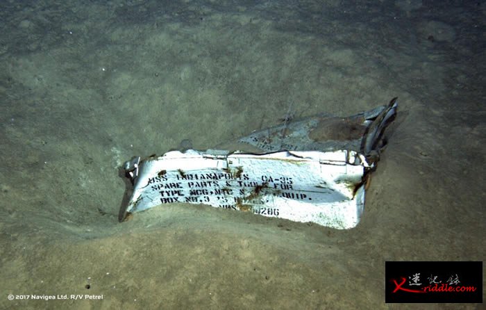 沉没72年的美国海军二战巡洋舰印第安纳波利斯号更多残骸照曝光