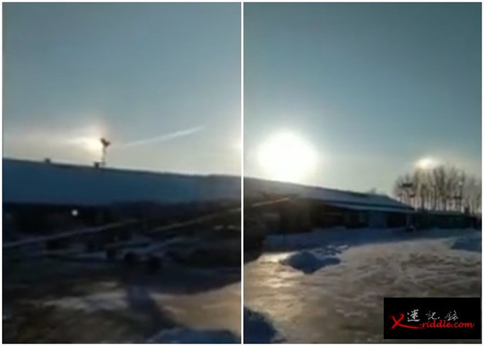 吉林省扶馀市天空中出现3个太阳 专家：罕见大气光学现象“幻日”