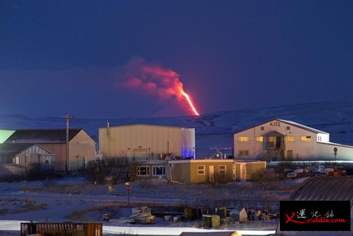 美国阿拉斯加希沙尔丁火山（Shishaldin Volcano）再次喷发