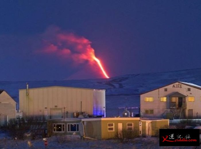 美国阿拉斯加州希沙尔丁火山再喷火山灰 直冲8000米高空