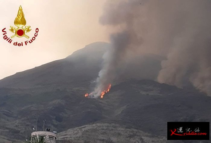 “蕈状云”曝光：意大利斯特龙博利火山再次喷发