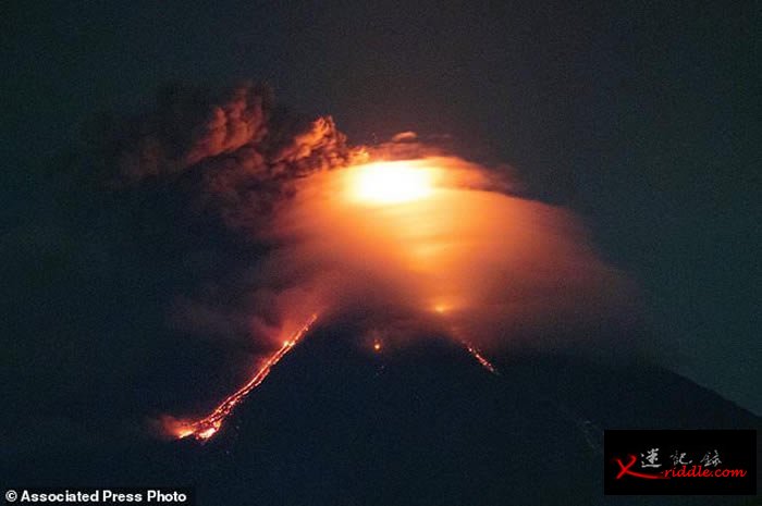 菲律宾吕宋岛东南端马荣火山开始喷出岩浆 近期很可能发生灾难性爆发