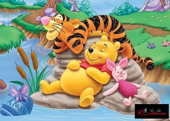 卡通人物小熊维尼深受孩子欢迎。