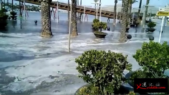 西班牙梅诺卡岛及马略卡岛海岸被罕见“气象海啸”侵袭