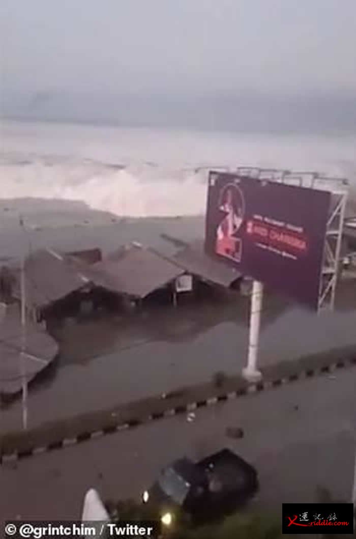 印尼苏拉威西岛大地震引发海啸侵袭