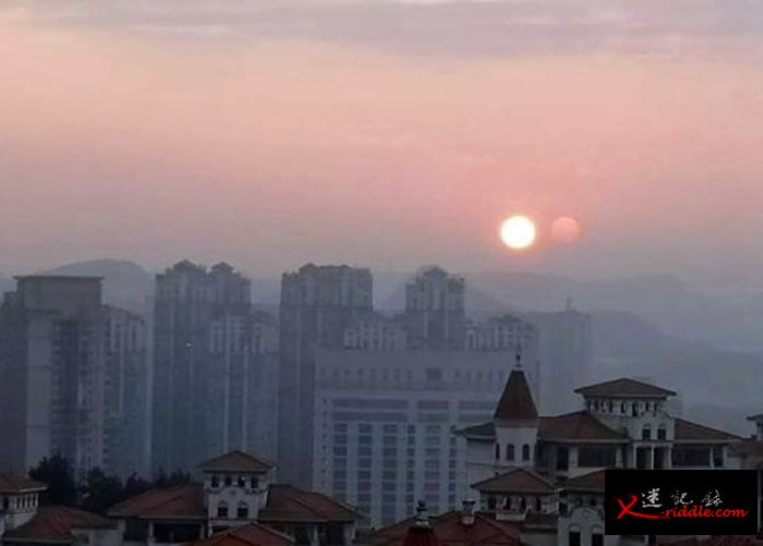贵州贵阳天空惊现双太阳 气象专家称其实是“幻日”