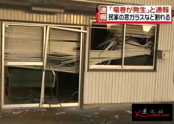 部分建筑物的门舍受损