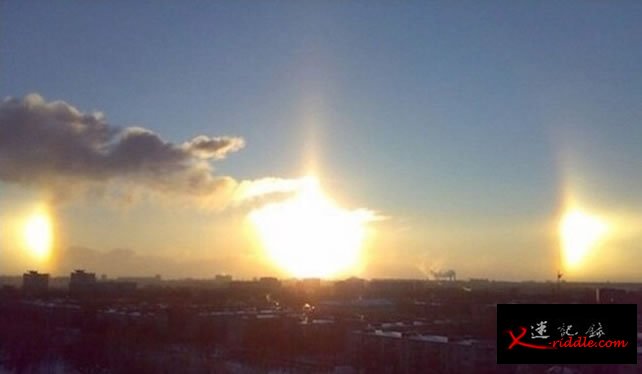 俄罗斯小镇再现异象：空中出现3个太阳