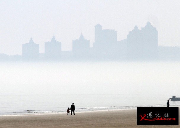 据悉，海滋是一种类似海市蜃楼的光学现象，多出现在春夏、夏秋之际。