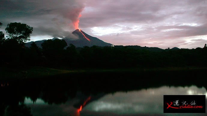 墨西哥西部“烈焰火山”——科利马火山大规模爆发