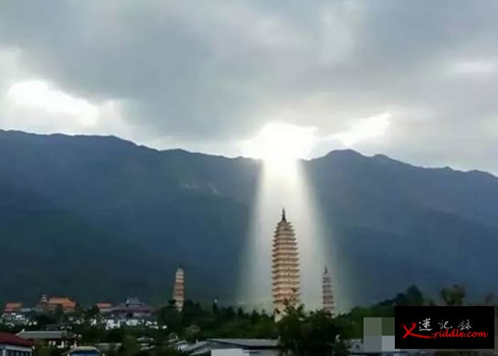 网民形容该景象确有“佛光普照”之感。