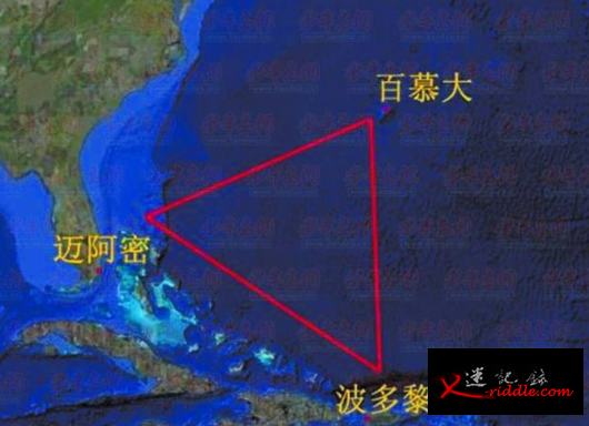 Google拍到2座金字塔,百慕大三角海床现完美三边